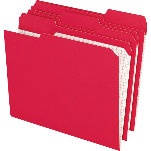 Pendaflex R152 1/3 RED Color Reinforced Top File Folders