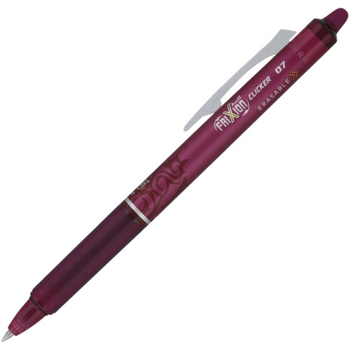 Pilot FriXion Clicker 07 Erasable Pen 15131, Burgundy