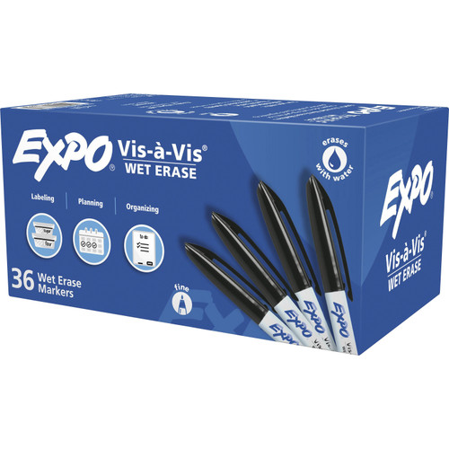Expo 2134342 Vis-A-Vis Wet-Erase Markers