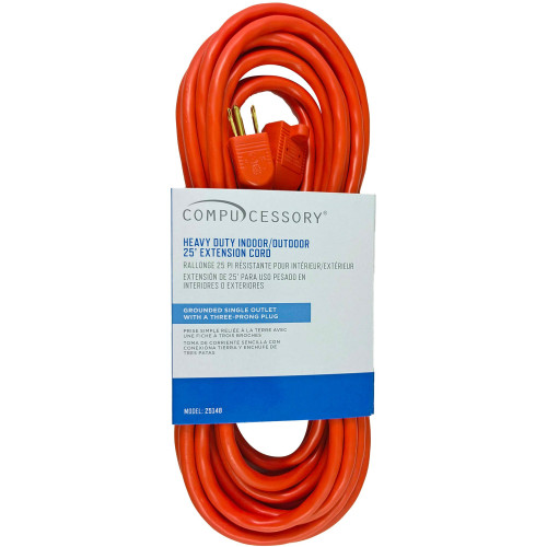 Compucessory 25148 Heavy-duty Indoor/Outdoor Extension Cord