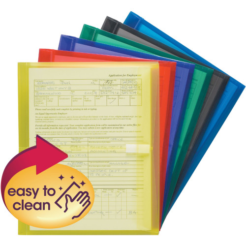 Smead 89669 Hook and Loop Closure Side Poly Envelopes