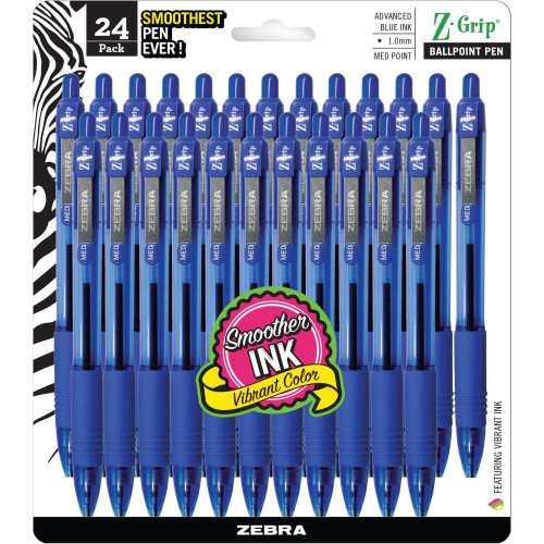 Zebra Pen 12225 Z-Grip Retractable Ballpoint Pens