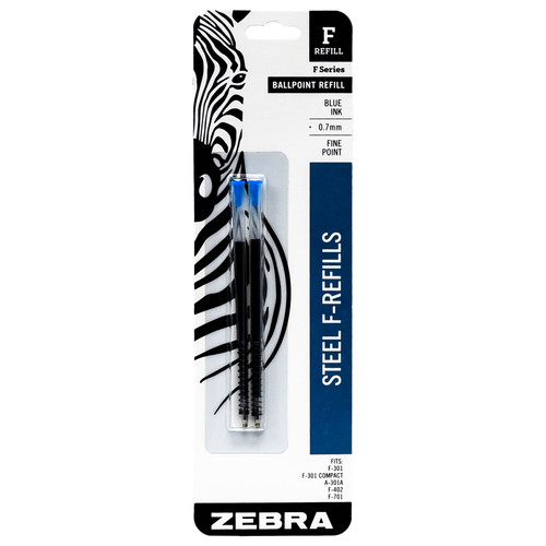 zebra-pen-refills-85522-for-f-301-f-402-f-701-0.7mm-fine-blue-ink-pack-of-2