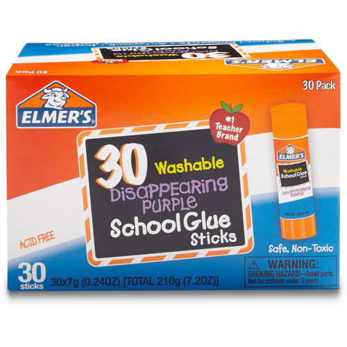 Elmer's 2159542 Disappearing Purple School Glue Sticks