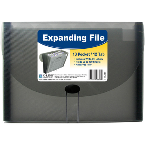 C-Line 48311 13-pocket Letter-size Expanding File