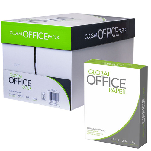 Global Office GO851120 8.5 X 11 Legal Copy Paper ; Bright White -NIB of  5000