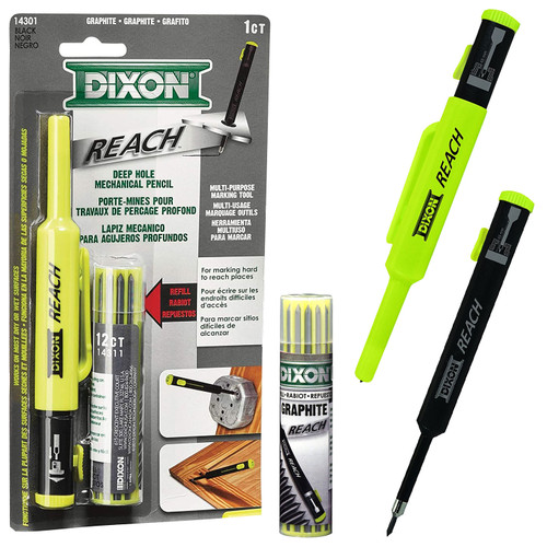 dixon-reach-14301-deep-hole-mechanical-pencil-with-12-refill-leads-upc-072067143013