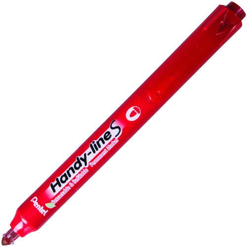 pentel-nxs15-b-handy-line-s-red-retractable-permanent-marker