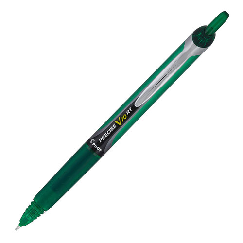 pilot-precise-v10-rt-13462-green-ink-1.0mm-bold-point-rolling-ball-pen