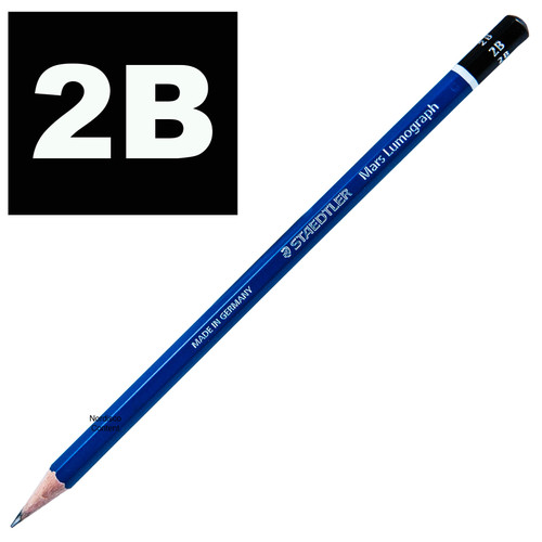 Staedtler Mars Lumograph Black Drawing Pencil - 2B