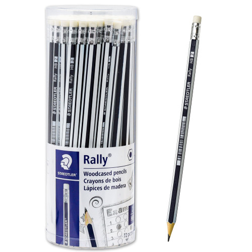 staedtler-rally-pencils-#2-hb-13218ca72-pre-sharpened-tub-of-72