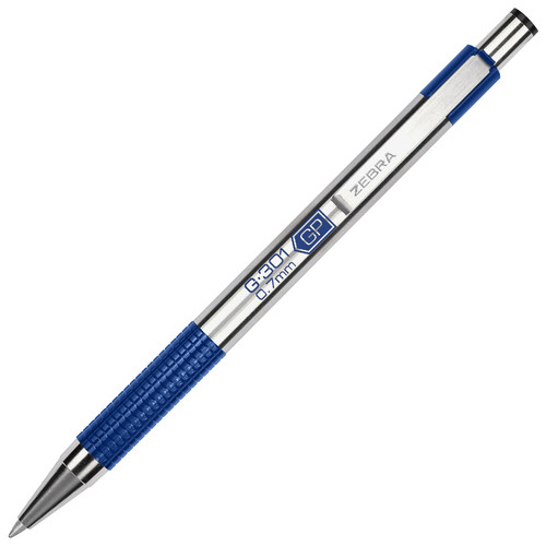 zebra-41321-g301-0.7mm-medium-blue-gel-ink-retractable-ball-pen