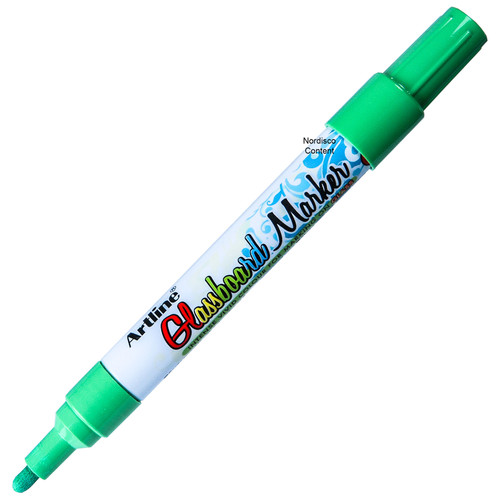 Artline-Glassboard-Marker-EPG-4-47522,-Fluorescent-Green-Liquid-Ink,-2.0mm-Bullet-Tip