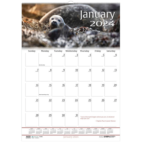 2024-373-hod373-earthscapes-wildlife-house-of-doolittle-wall-calendar-15-12-x-22