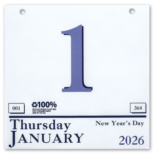 2026-311-hod311-house-of-doolittle-today--daily-tear-off-calendar-refill 2026-311-hod311-house-of-doolittle-today--daily-tear-off-calendar-refill