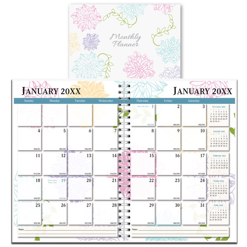 2026-291-97-hod29197-house-of-doolittle-whimsical-floral-monthly-planner