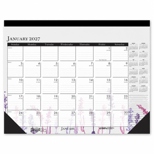 2027-house-of-doolittle-1976-hod1976-wild-flower-desk-pad-calendar