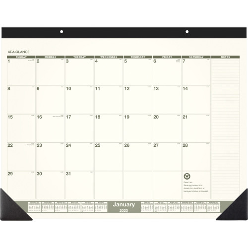 At-A-Glance SK32G-00 Recycled Green Living Desk Pad