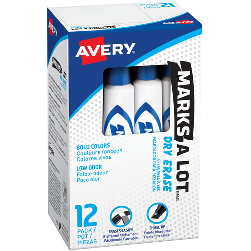 Avery 24406 Marks A Lot Desk-Style Dry Erase Marker