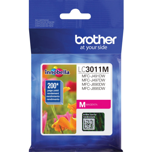 Brother LC3011M Standard Yield Magenta Ink Cartridge (approx. 200 pages)