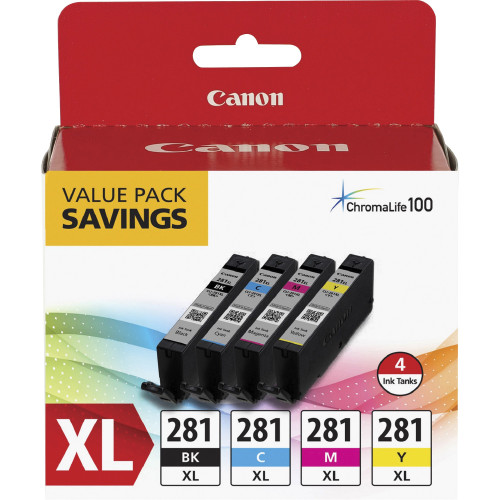 Canon CLI281XBKCMY CLI-281XL Original Ink Cartridge - Value Pack