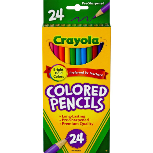 Crayola 68-4024 Presharpened Colored Pencils