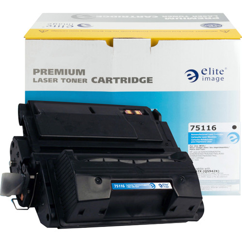 Elite Image 75116 Remanufactured Toner Cartridge - Alternative for HP 42X (Q5942X)