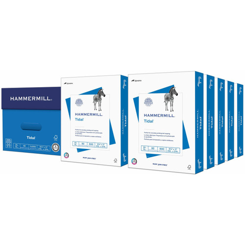 Hammermill 162008 Tidal White Multi-purpose Paper, 8.5 x 11", 92 Brite, 10 Ream Carton