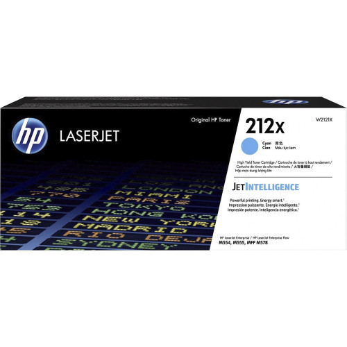 HP W2121X 212X High Yield Cyan Original LaserJet Toner Cartridge