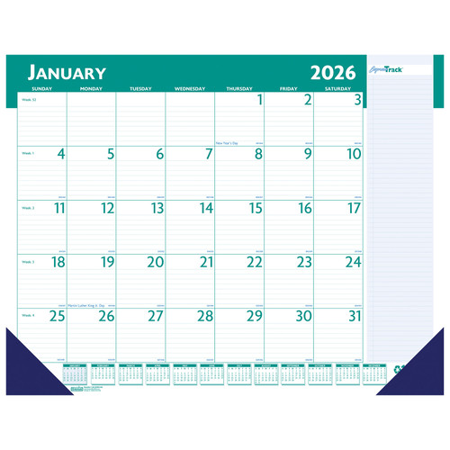 2026-148-hod148-house-of-doolittle-express-track-desk-pad-calendar