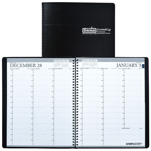 2027-house-of-doolittle-272-02-hod27202-weekly-appointment-book-black-cover