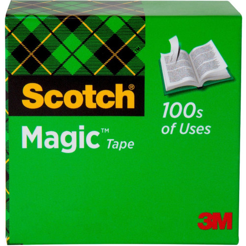 Scotch 810 Magic Tape, 1/2" x 1296", 1" Core
