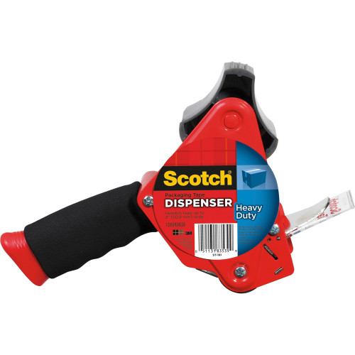 Scotch ST-181 Heavy-Duty Packaging Tape Dispenser - Foam Handle