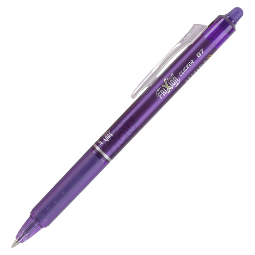 FRIXION ボールペン Pilot FriXion Clicker 07 Erasable Pen 31455, Purple Gel Ink, 0.7mm