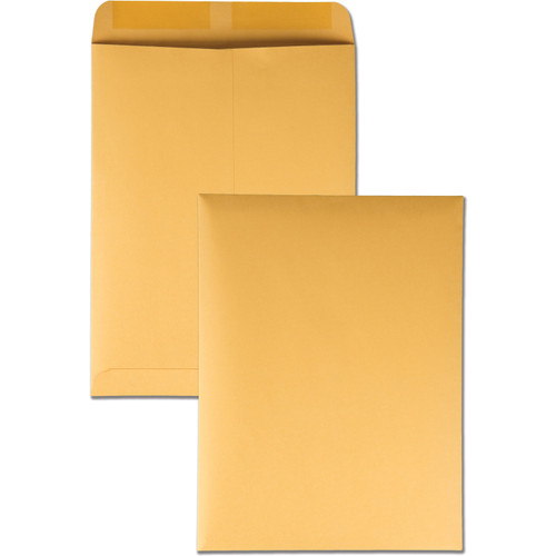 Quality Park 41467 9 x 12" Brown Kraft Catalog Envelopes, 28 Lb., Box of 100