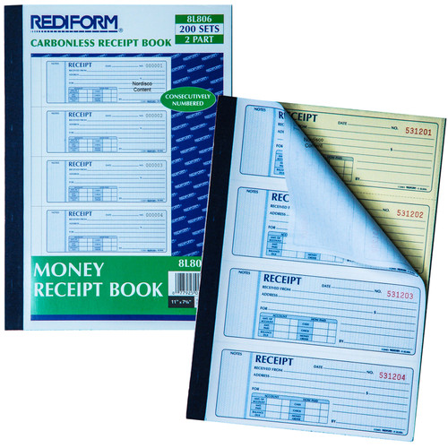 rediform-8L806-money-receipt-book-2-part-200-carbonless-sets-numbered