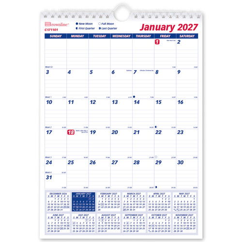 brownline-2027-c171101-monthly-wall-calendar