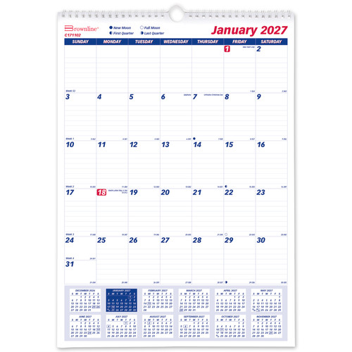 brownline-2027-c171102-monthly-wall-calendar-12-x-17