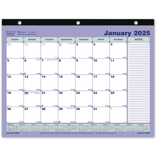 2025-brownline-c181721-desk-pad-calendar-11-x-8-12-3-hole-punched