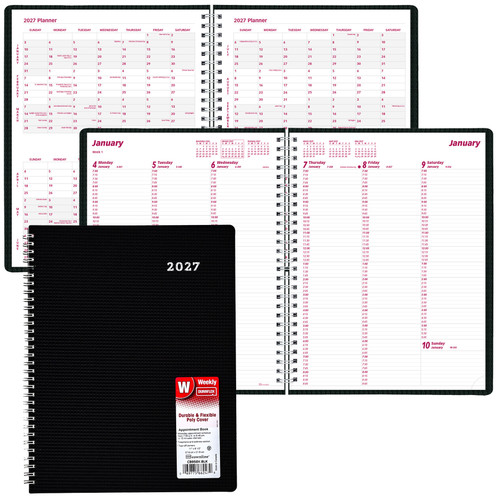 brownline-2027-cb950v.blk-duraflex-weekly-appointment-book-