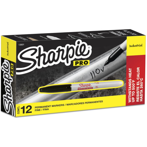 Sharpie 30002 Red Fine Point Permanent Marker - 12/Box