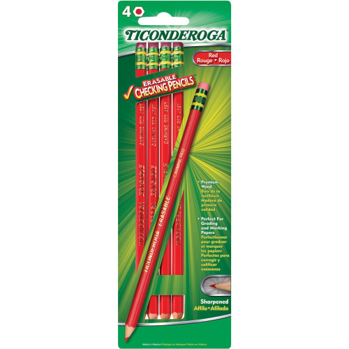 Ticonderoga X13941 Erasable Cheking Pencils