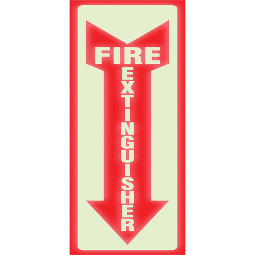 Headline Signs 4793 Glow In Dark Fire Extinguisher Sign