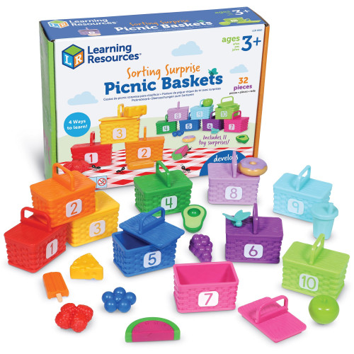 Learning Resources LER6810 Sorting Surprise Picnic Baskets