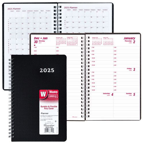 2025-brownline-cb75v.blk-duraflex-weekly-planner-8-x-5