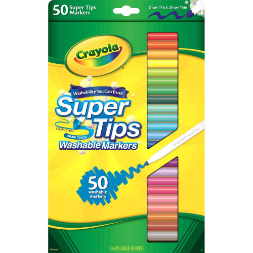 Crayola 58-5050 Super Tips 50-count Washable Markers