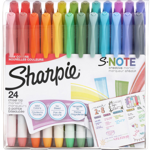 Sharpie 2158059 S-Note Creative Markers, Chisel Tip