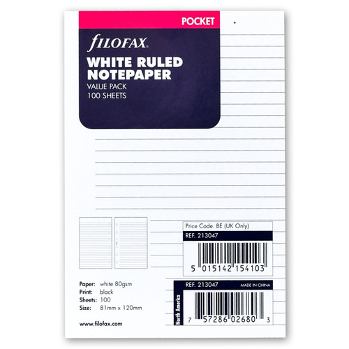 filofax-213047-pocket-size-white-ruled-notepaper-81mm-x-120mm-cover-view filofax-213047-pocket-size-white-ruled-notepaper-81mm-x-120mm-cover-view