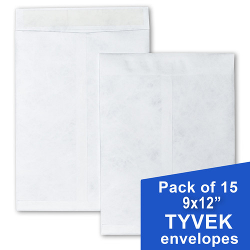 tyvek-envelopes-9-x-12-pack-of-15 tyvek-envelopes-9-x-12-pack-of-15