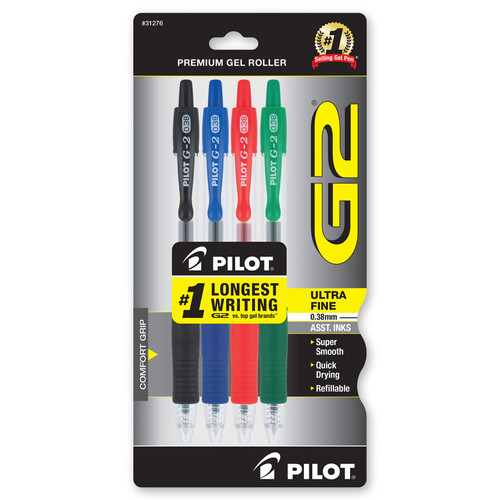 pilot-g2-0.38-31276-gel-ink-rollerball-pens-4-colors-0.38mm-ultra-fine